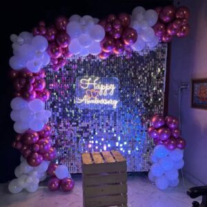 ✨Sparkle Anniversary Decoration Setup