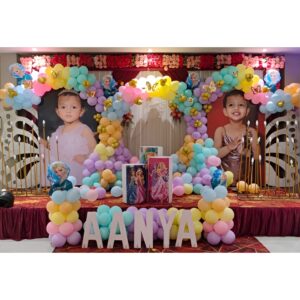 Kids Theme Birthday Stage Decoration Setup