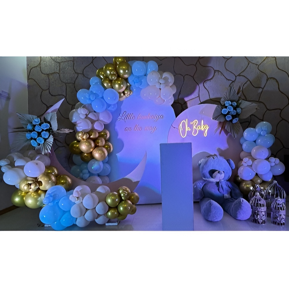 Oh Baby Moon Theme Decor Setup